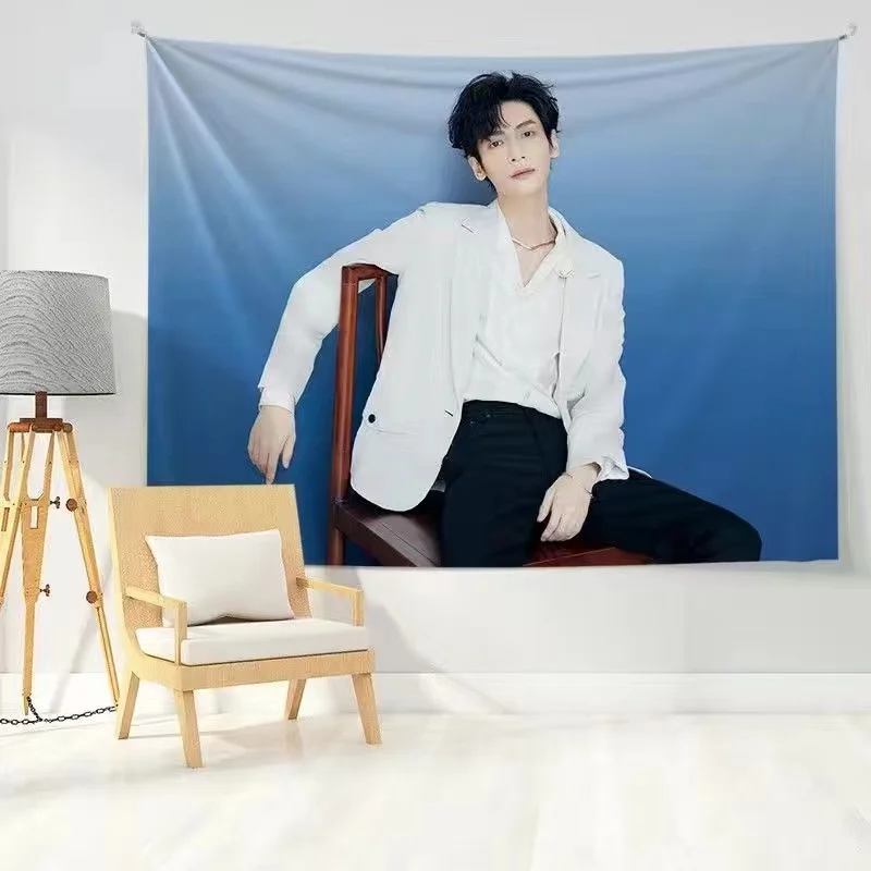 

Luo Yunxi модный журнал Обложка HD плакаты подвесная ткань Лев образ жизни фотографии гобелен спальня настенный Декор Фон