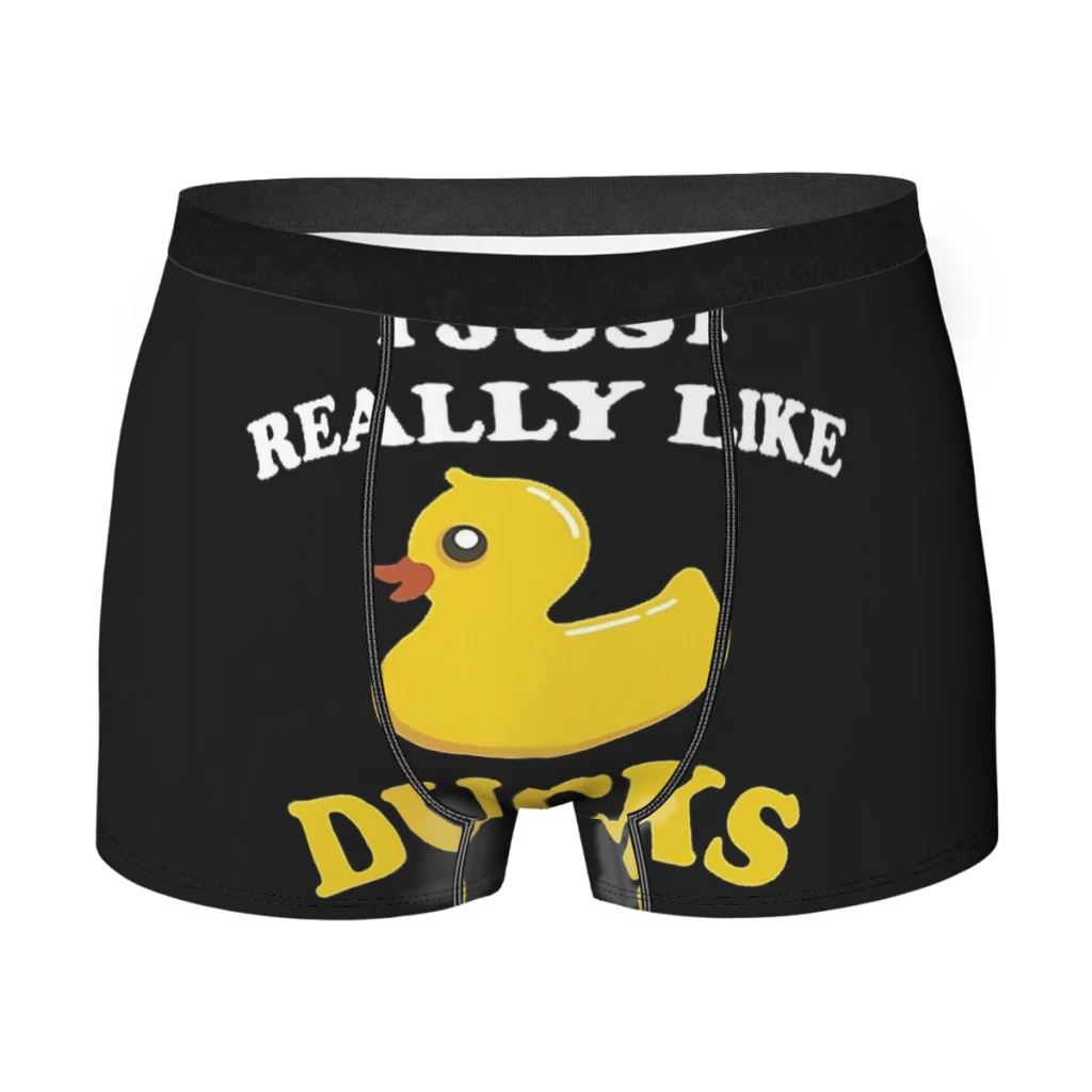 

I Just Really Like Ducks Ok Funny Man's Boxer Briefs Rubber Duck Highly Breathable Underpants High Quality Print Shorts Gift