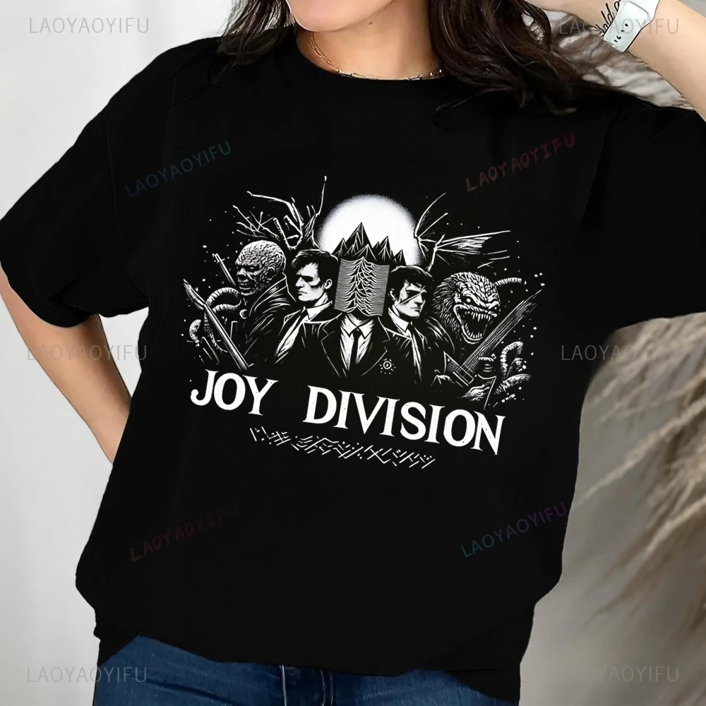 Уличная модная футболка с готической группой Joy Division нейтральная тенденция