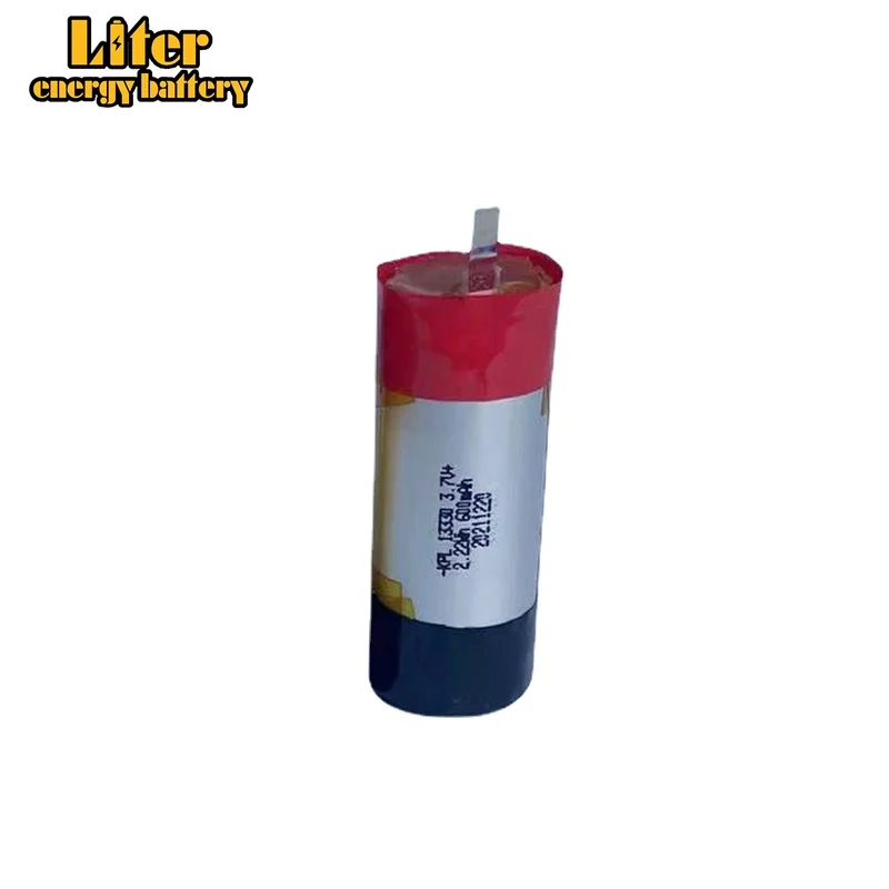 

13330 600mAh electronic atomizing smoking set UAV electric toothbrush battery 3.7V flexible polymer cylindrical lithium battery