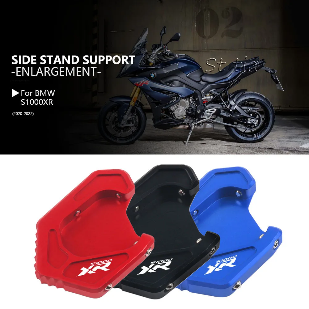 

High Quality For BMW S1000XR S1000 XR S 1000 XR 2020 2021 2022 Motorcycle CNC Kickstand Sidestand Stand Extension Enlarger Pad