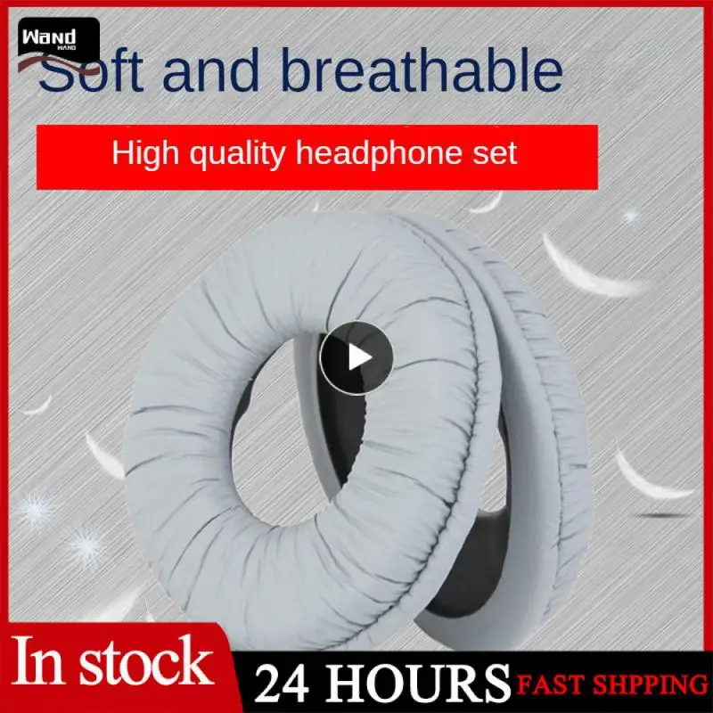 

Comfortable To Wear Headphone Cover Soft High Elasticity Leather Earmuffs Applicable To Sony Earmuffs Headset Accessories 70mm