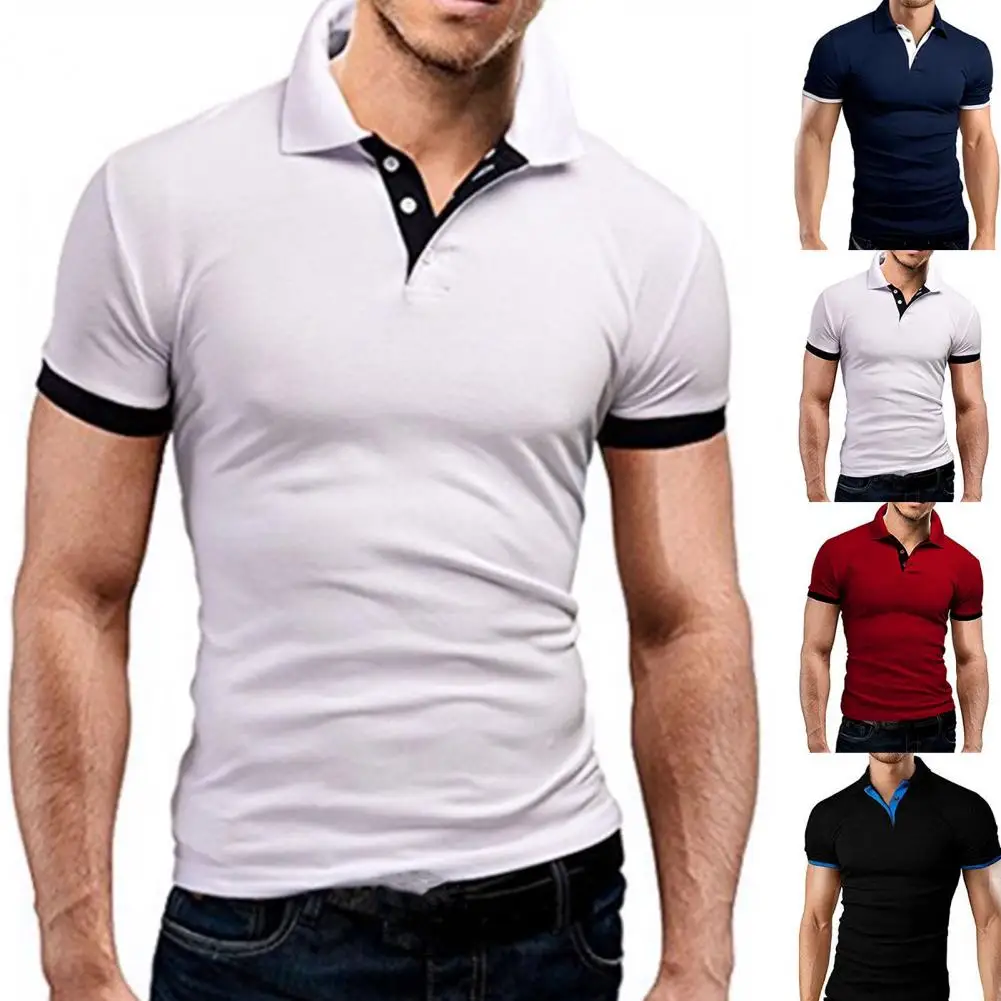 

Summer Shirt Wear-resistant Wear-resistant Close-fitting Cool Men T-shirt Men T-shirt for Daily Wear