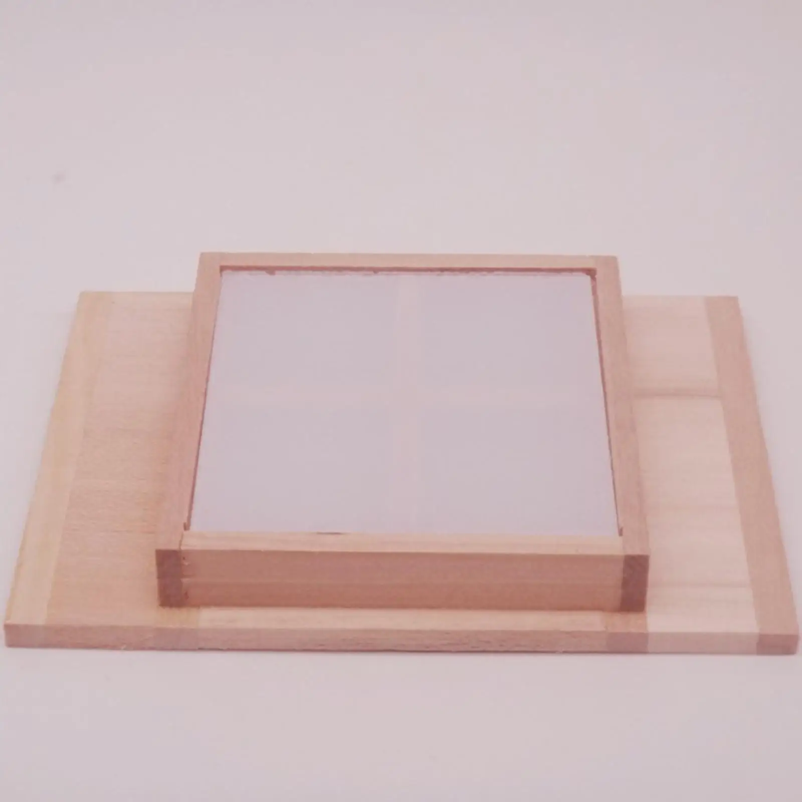 

1/12 Dollhouse Wooden Window Frame with Four Panes Life Scene Decor Accs
