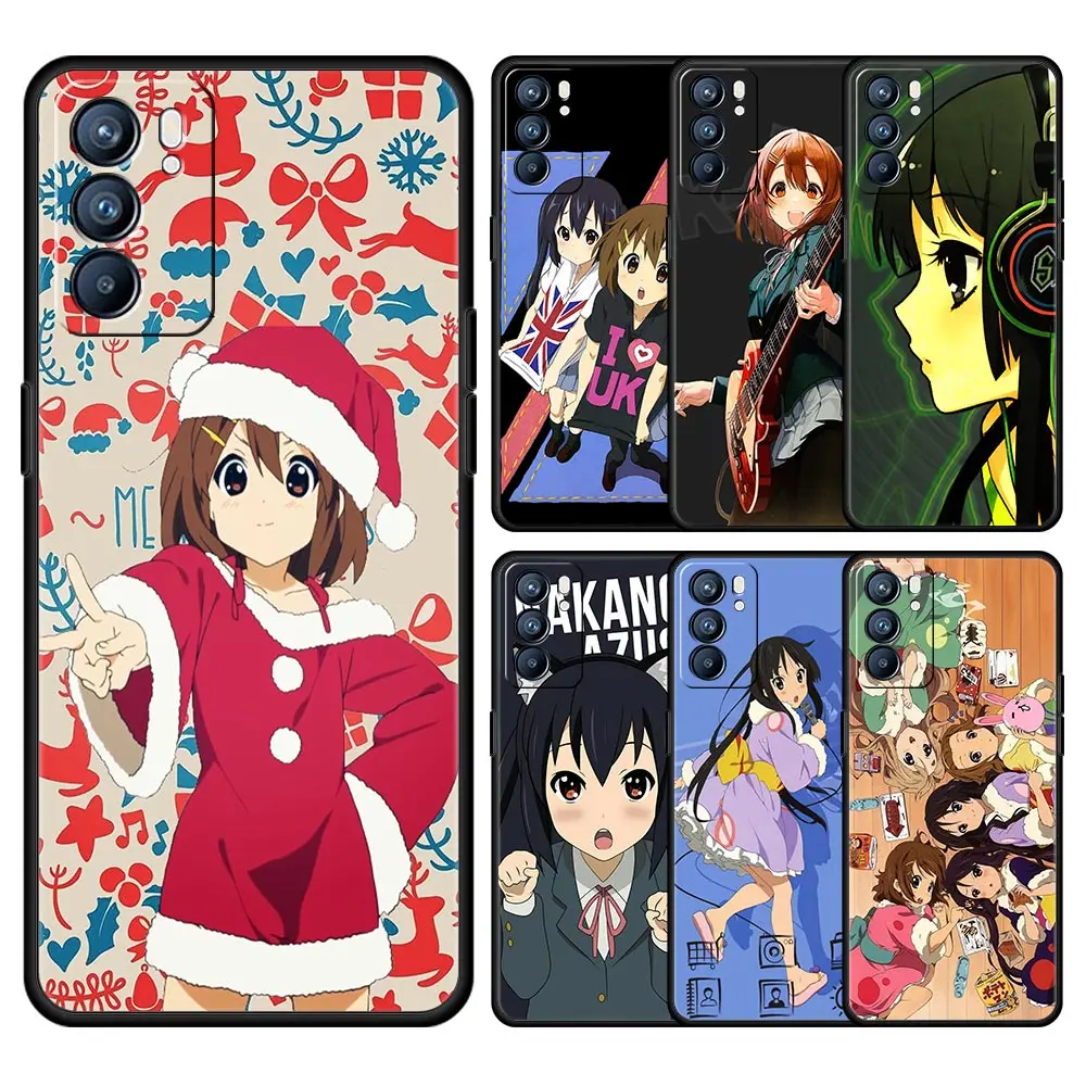 

K-ON! Yui Akiyama для Oppo A54 чехол для телефона Reno7 SE Reno6 Pro Plus 5G Find X5 A53 A52 A9 2020 A95 A16 A76 A74 A15 A12 мягкий чехол