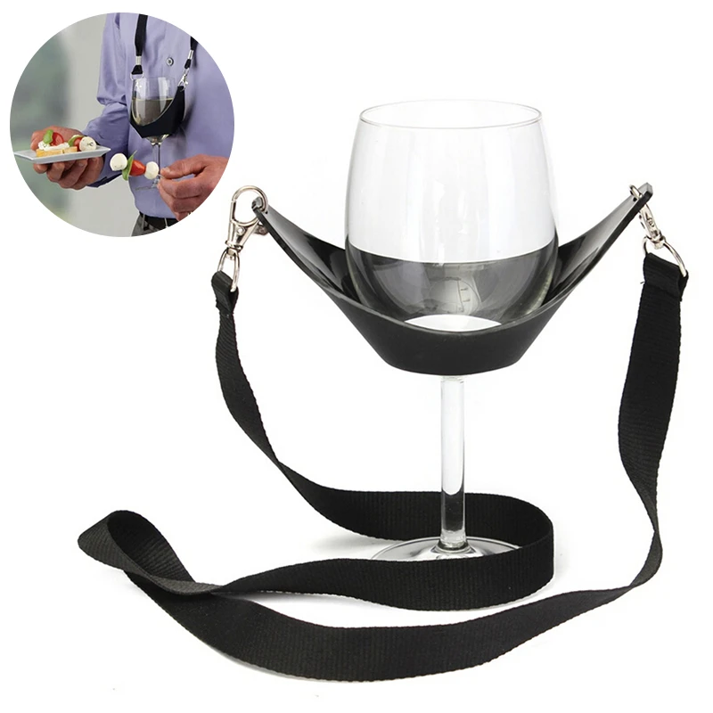 

Unique Design Wine Glass Holder Strap Portable Wine Yoke Lanyard Glass Holder Support Straps for Festival Birthday Gifts 1pc