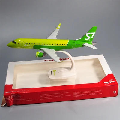 

30CM 1:100 Plastic Russian Air Siberia S7 ER170 Airlines Airways Aircraft DIY Assembled Assembly airplane model Air Plane