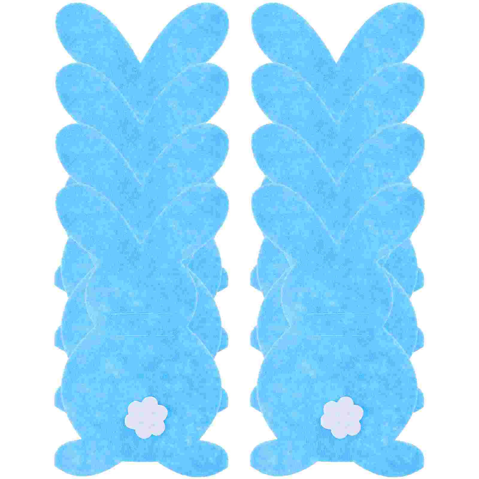 

Easter Cutlery Holder Silverware Bunny Tableware Pouch Rabbit Party Utensil Holders Table Fork Flatware Decor Forks Pockets