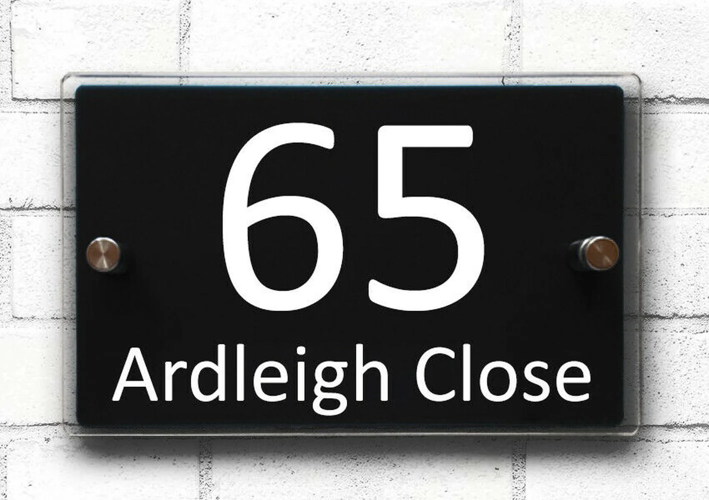 

Customized Acrylic House Number Plaque Home Street Address Sign