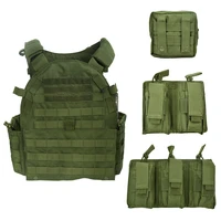 tactifans tactical vest airsoft outdoor hunting assault cs military army molle dump combat magazine pouch body equipment