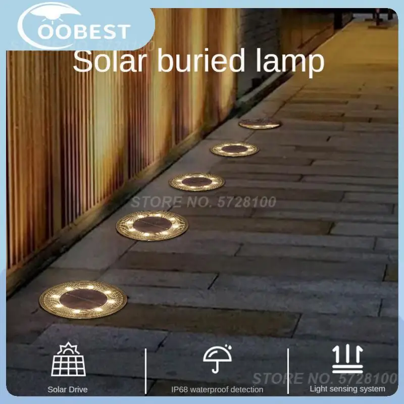 

Spotlight Way Garden Lights Solar Buried Lamp Ip68 Waterproof Under Ground Lamps 8 Smd Outdoor Led Solar Light Intelligent