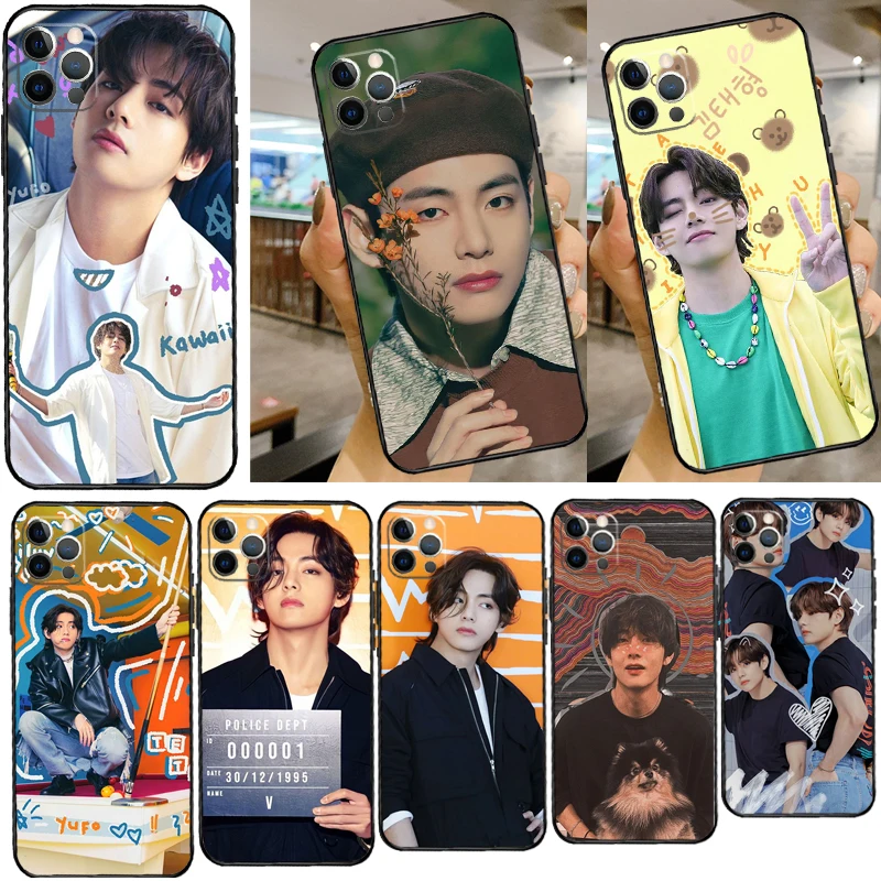 Чехол для телефона KPOP KIM TAEHYUNG iPhone 11 12 13 Pro Max Mini X XR XS 7 8 Plus силиконовая задняя крышка |
