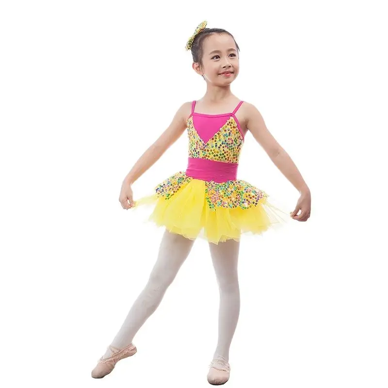 

Dance Favourite Color sequin bodice ballet tutu girl stage performance ballet costume jazz/tap dance costume ballerina tutu