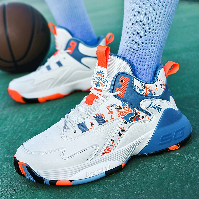 36-44# Youth Casual Sport Footwear Boy Girl School Sports Training Basketball Shoes Running Shoes Student Outdoor Shoes