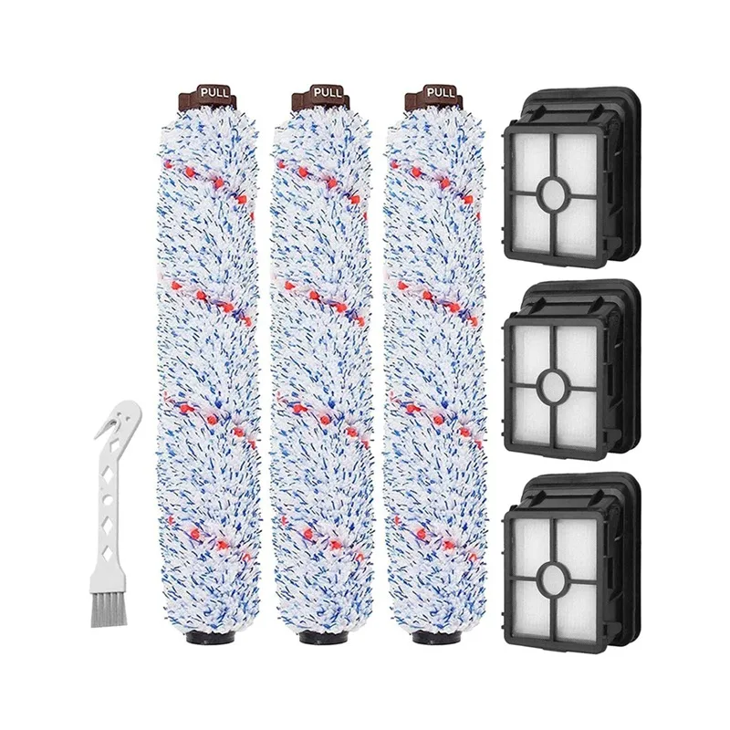 

7pcs Brush Roll 1866 Vacuum Filters for Bissell Crosswave Pro 2306 1785 Multi Surface 1868 Brush Roll Vacuum Cleaner Replacement