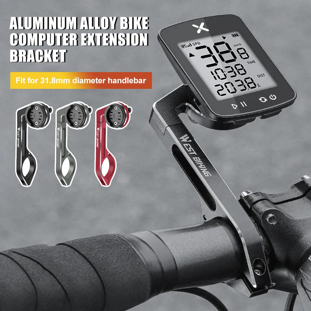 

1 PC Bicycle Aluminum Alloy Front Computer Bracket Portable Cycling Headlight Bracket Adjustable Bicycle Light Base Accessories