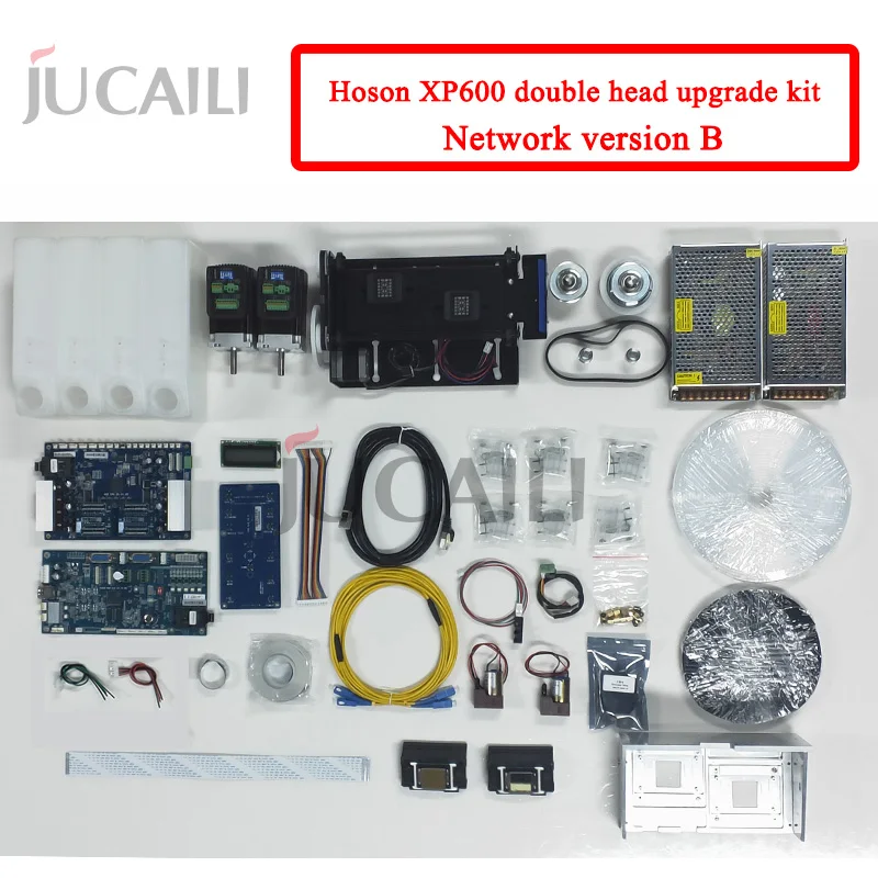 Jucaili a set large format printer Hoson network board kit for Epson dx5/dx7 convert to xp600 double head complete upgrade