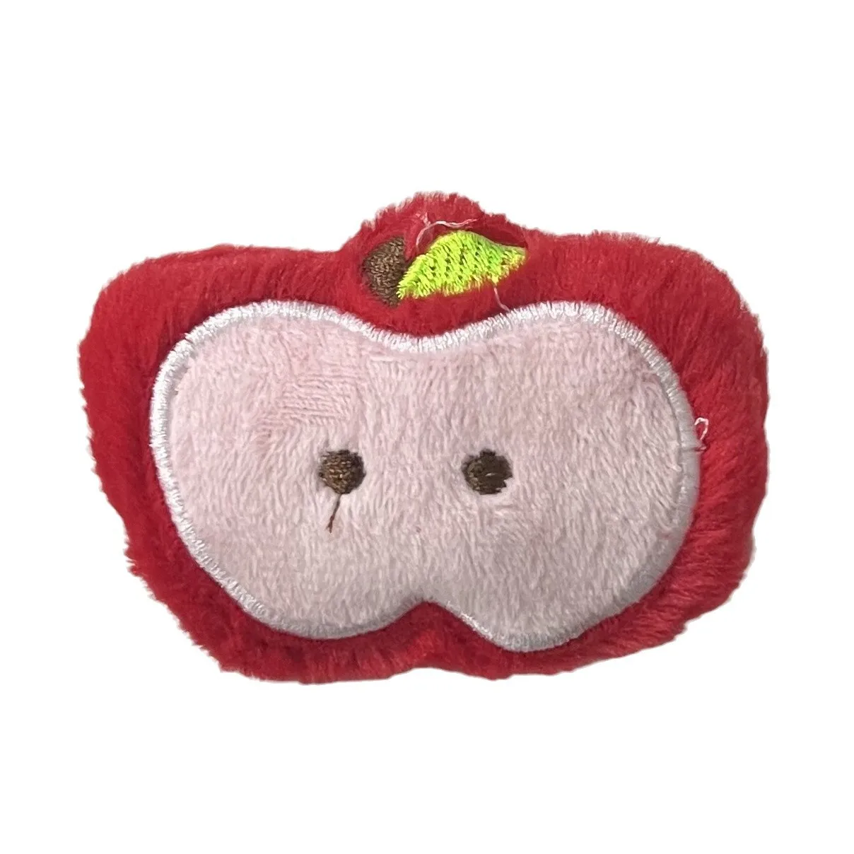 2 шт. милые большие плюшевые аксессуары с красным яблоком головной убор сделай