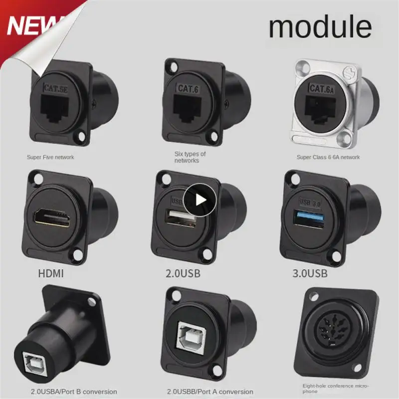 Гнездовой разъем для монтажа на панели 31 мм 26 совместимый с HDMI Тип D