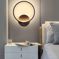 indoor led wall light round acrylic12w 3000k staircase wall lightmodern wall sconce for hallway bedroom living roomwarm white