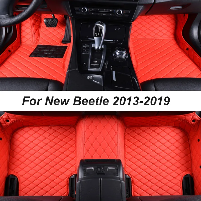 

Автомобильные коврики для VW New Beetle 2013-2019, Прямая поставка, аксессуары для интерьера автомобиля, 100%, кожаные коврики, коврики, подставки для ног