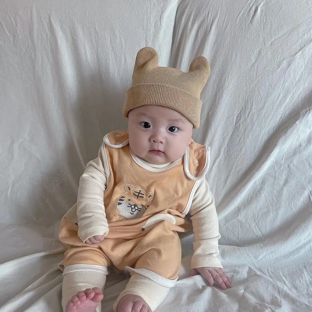 

Baby Sleeping Bag Pure Cotton Four Seasons Universal Sleeveless Pajamas Baby Belly Protection Vest Children's Anti-Kick Quilt