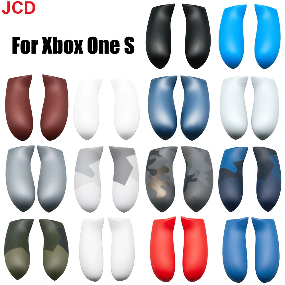 

JCD For Xbox One S Controller Right Left Side Rails Replacement Rear Handle Grips Shell Back Panel Faceplate Cover