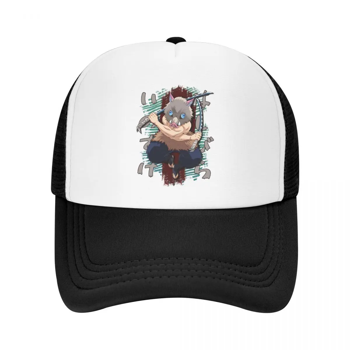 

Jump Wall Trucker Hats Demon Slayer Hashibira Inosuke Mesh Net Baseball Cap For Male Female Hip Hop Snapback Caps Streetwear