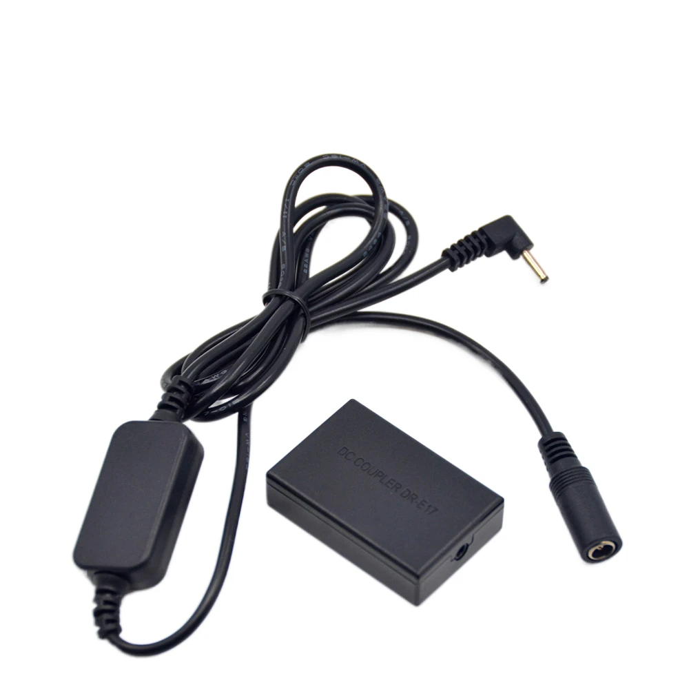 

24V-12V Step-down Cable+LP E17 Dummy Battery DR-E17 DC Coupler for Canon EOS M3 M5 M6 EOS-M3 EOS-M5 EOS-M6 Camera