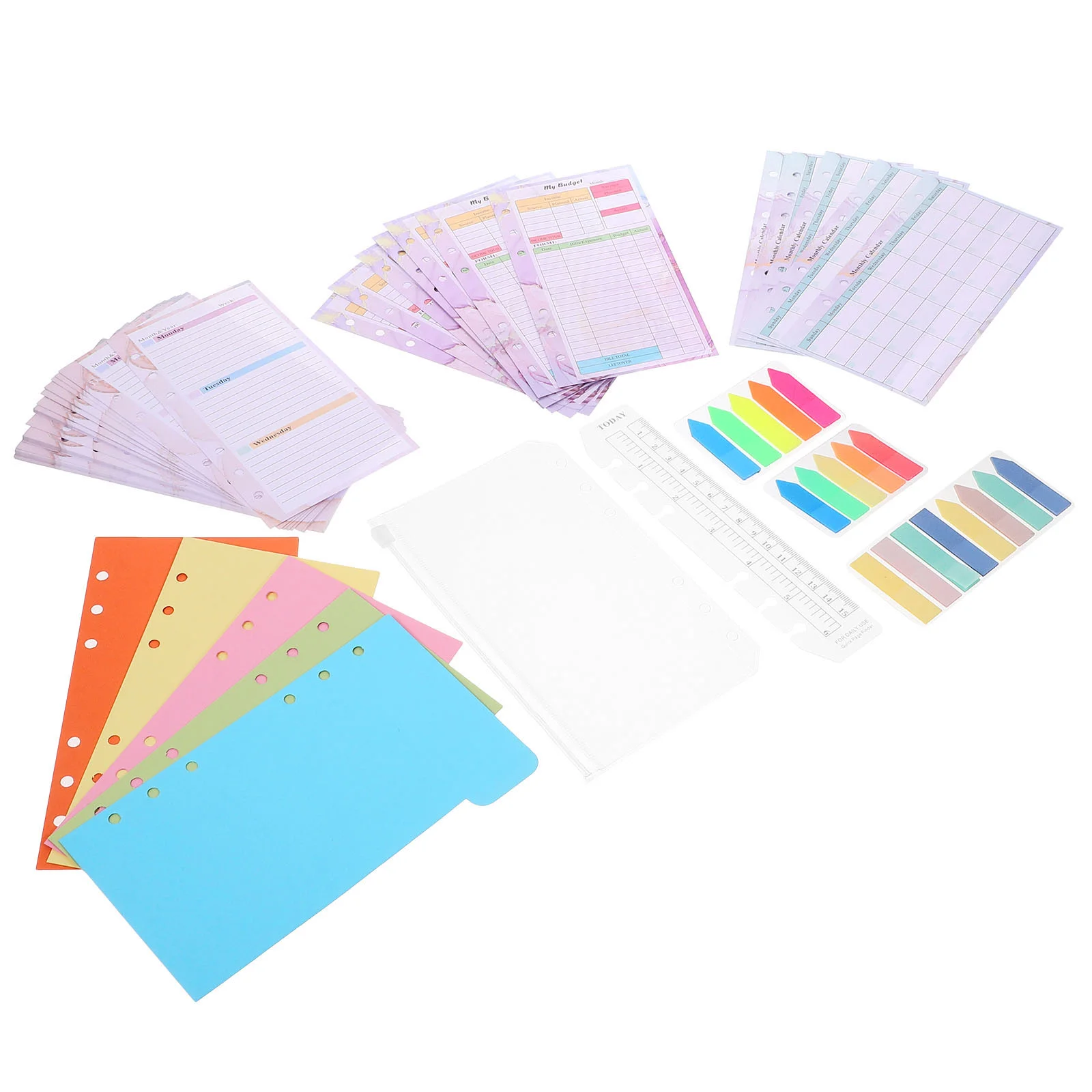 

1 Set Professional Lined Papers Convenient Binder Papers Compact Loose Leaf Papers