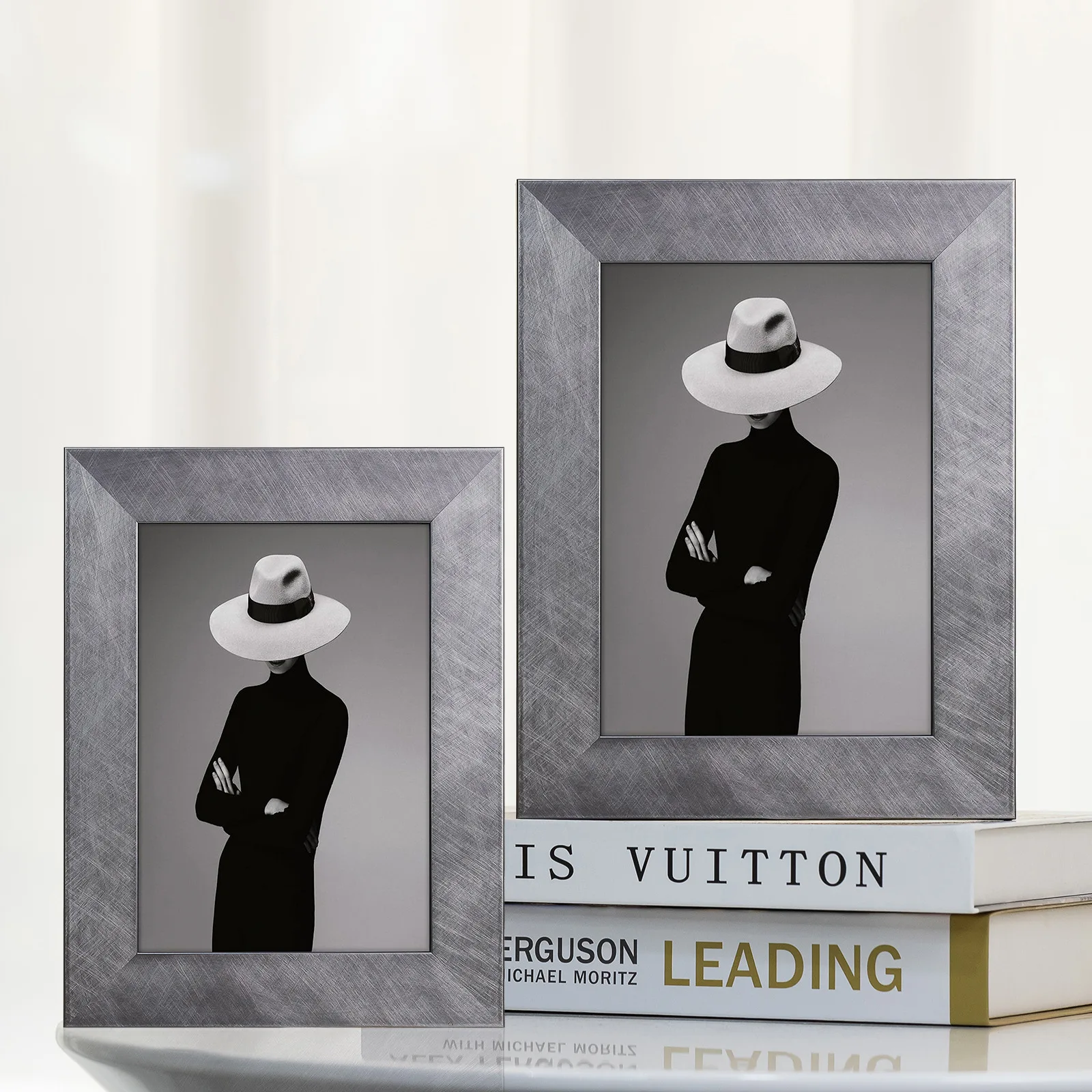 Современная светильник Роскошная серебристо-серая художественная цельная