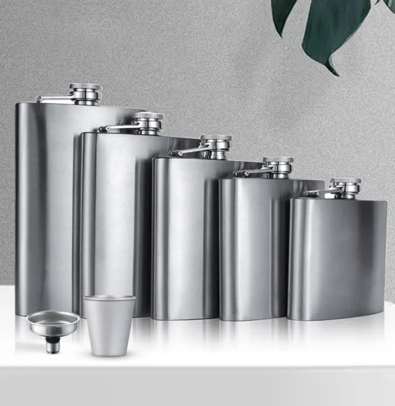 

1-12 Oz High Quality Wine Whisky Pot Bottle Hip Flasks Drinker Alcohol Bottle Portable Drinkware Stainless Steel Hip Flask