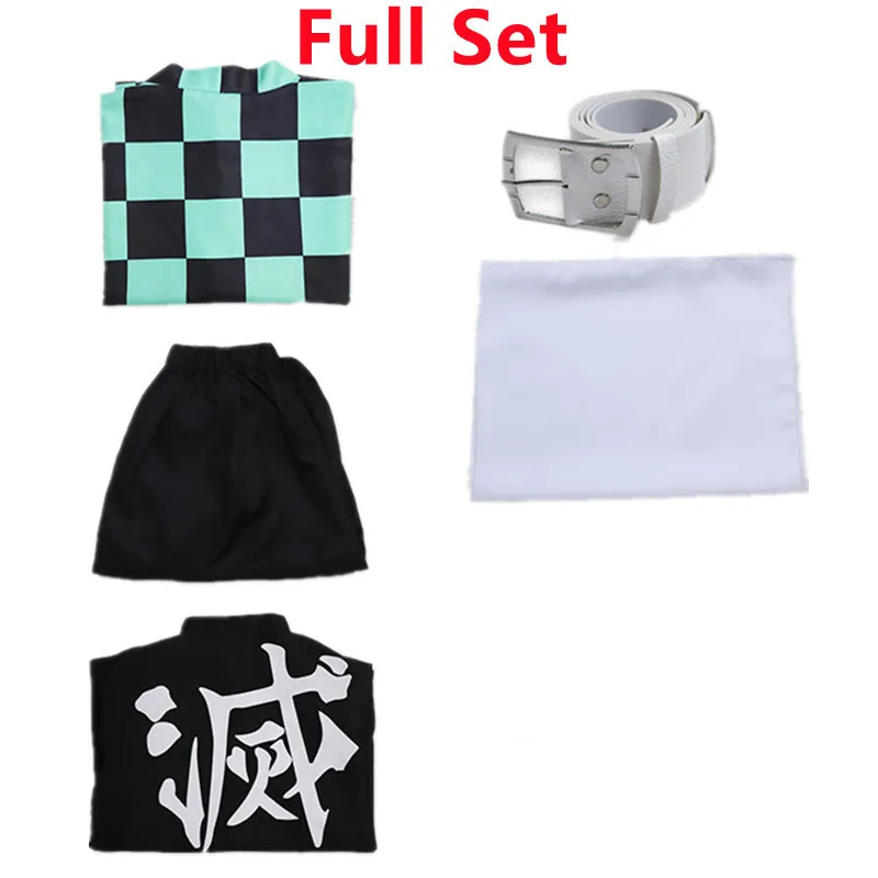 Костюм-кимоно для косплея из аниме рассекающий демонов Карнавальная одежда