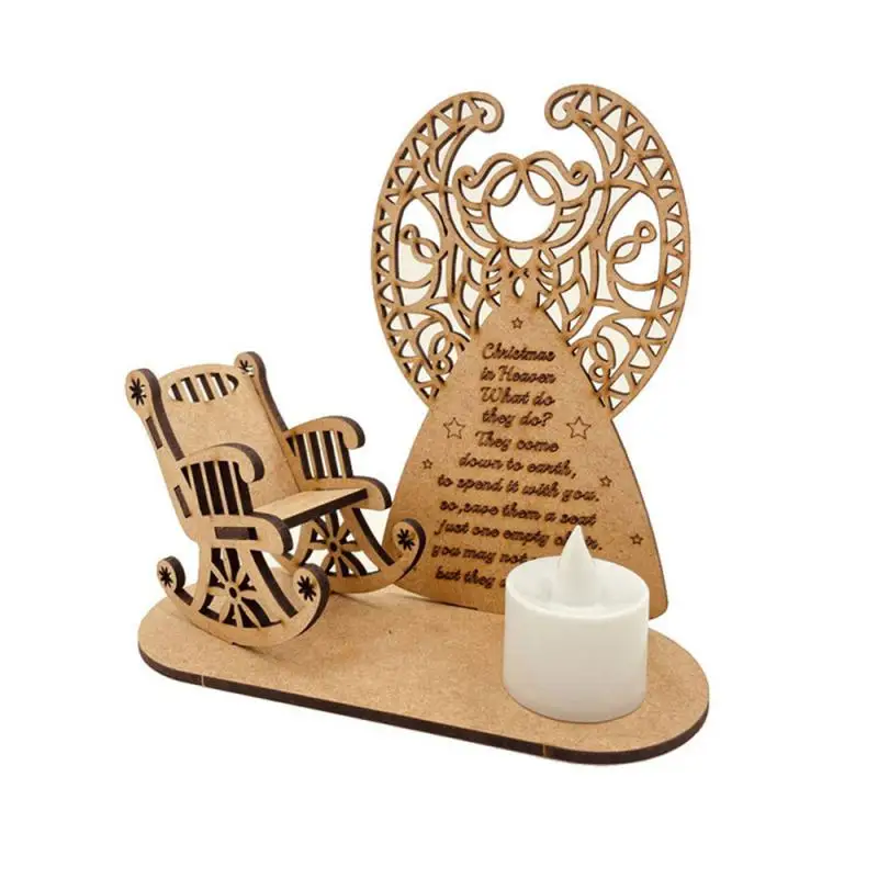 

Экологичное и нетоксичное рождественское кресло-качалка, деревянное украшение, рождественские украшения, прочное