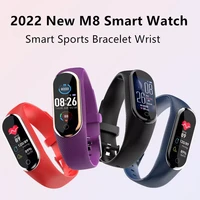 2022 new m8 smart watch sports fitness watches men women smart bracelet bluetooth pedometer heart rate blood oxygen smartwatch