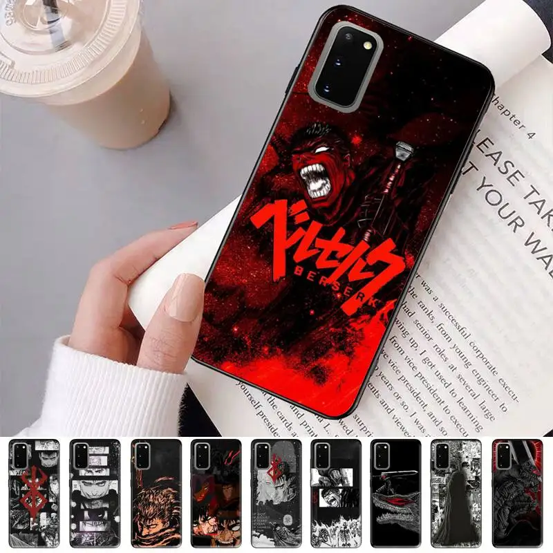 

Anime Berserk Guts Phone Case for Samsung S20 lite S21 S10 S9 plus for Redmi Note8 9pro for Huawei Y6 cover