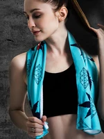 cooling sports towel beach towel soft breathable ice cold towel quick drying yoga sports ice towel strong absorbent sweat towel
