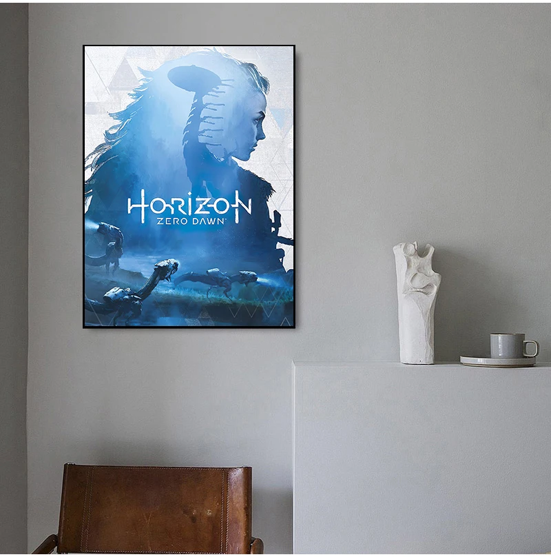 

Horizon Zero Dawn Художественная печать игр на холсте плакат для гостиной Декор домашняя Настенная картина
