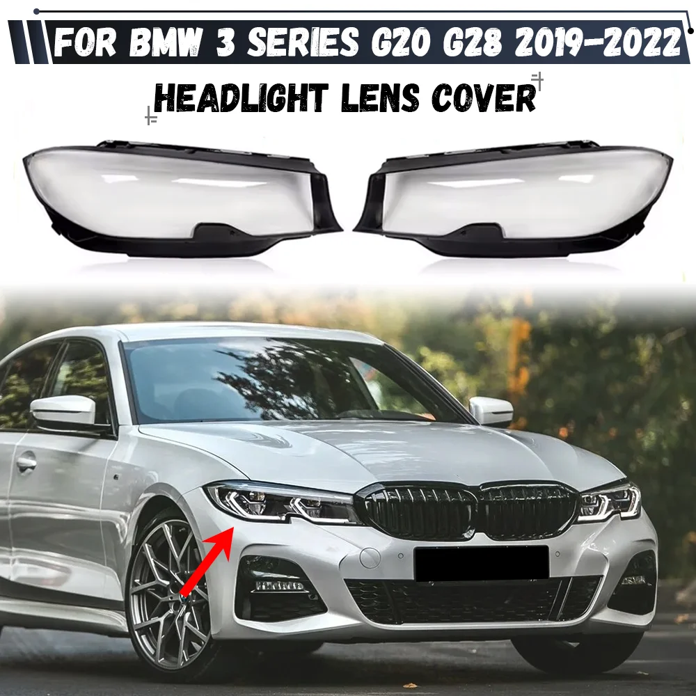 Фото Прозрачный колпак фары, защитный кожух для BMW 3 серии G20 G28 2019-2022 320i 330i 325Li №1