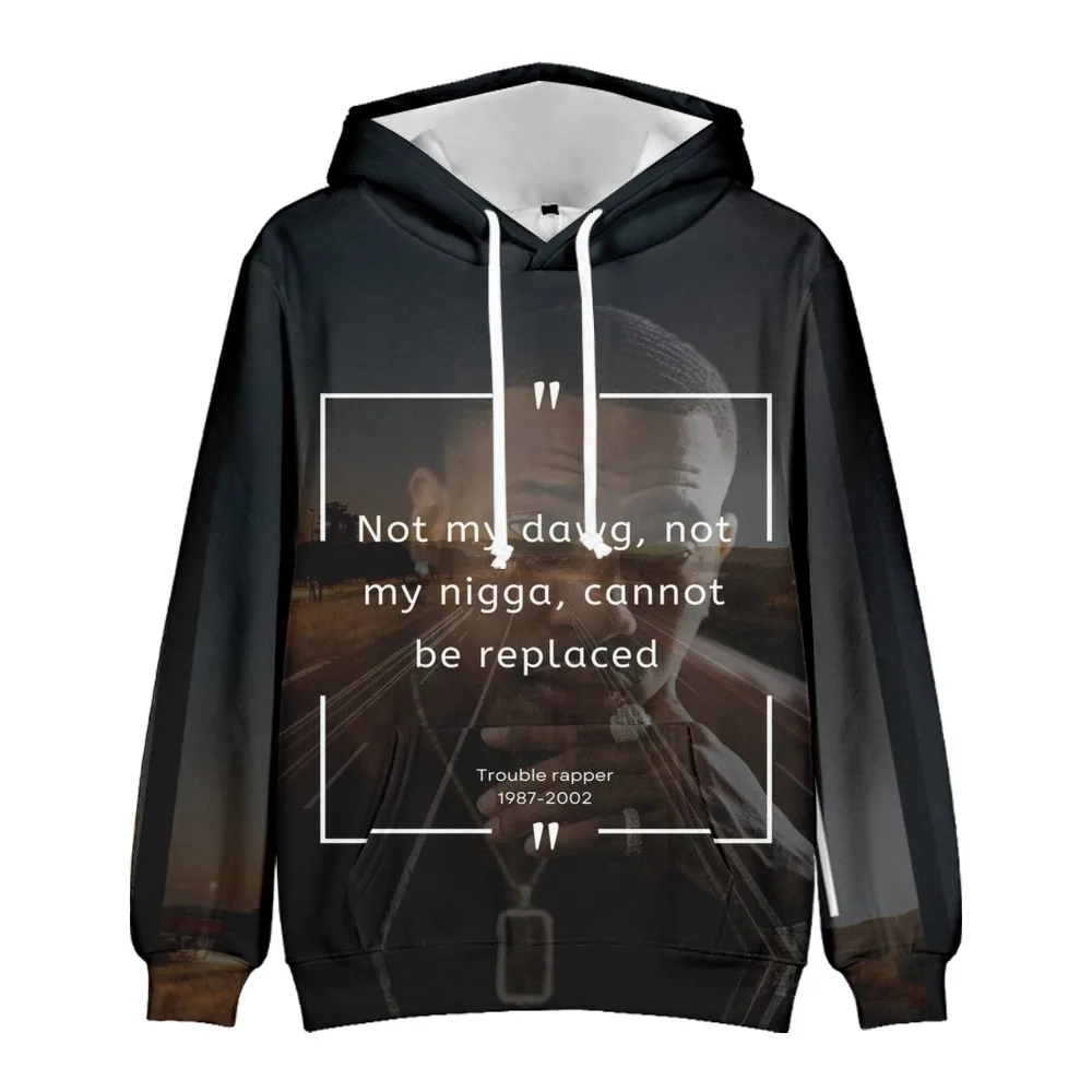 

Trouble Rapper Rip Mariel Semonte Hoodie Long Sleeve Black Hoodies Woman Man Sweatshirt 2022 Rest in Peace Clothes