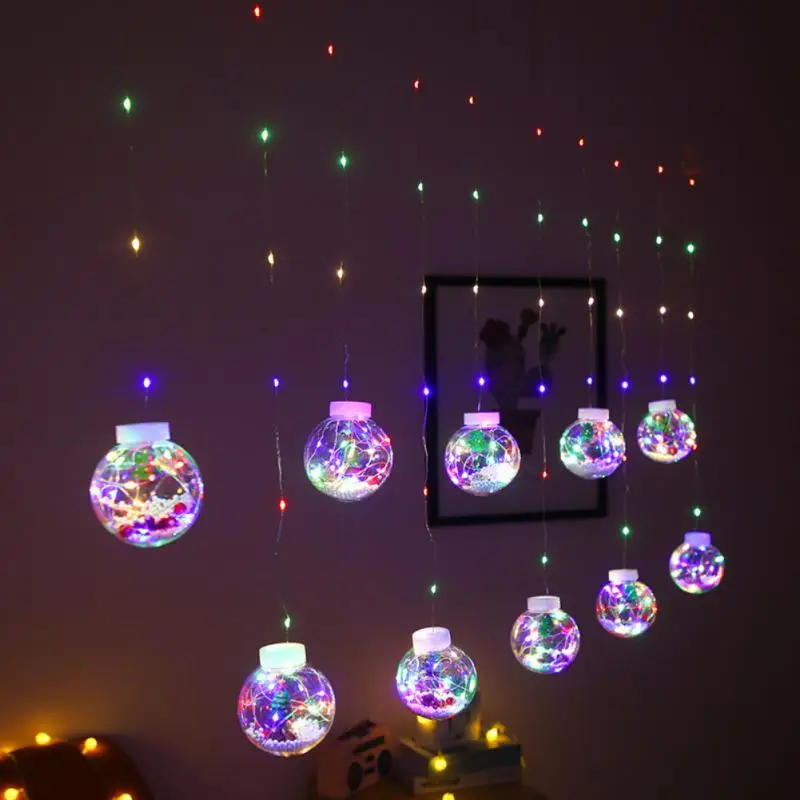 

LED String Lights Christmas Garland Curtain Christmas Decorations for Home Fairy Lights New Year's Eve Decorations Navidad