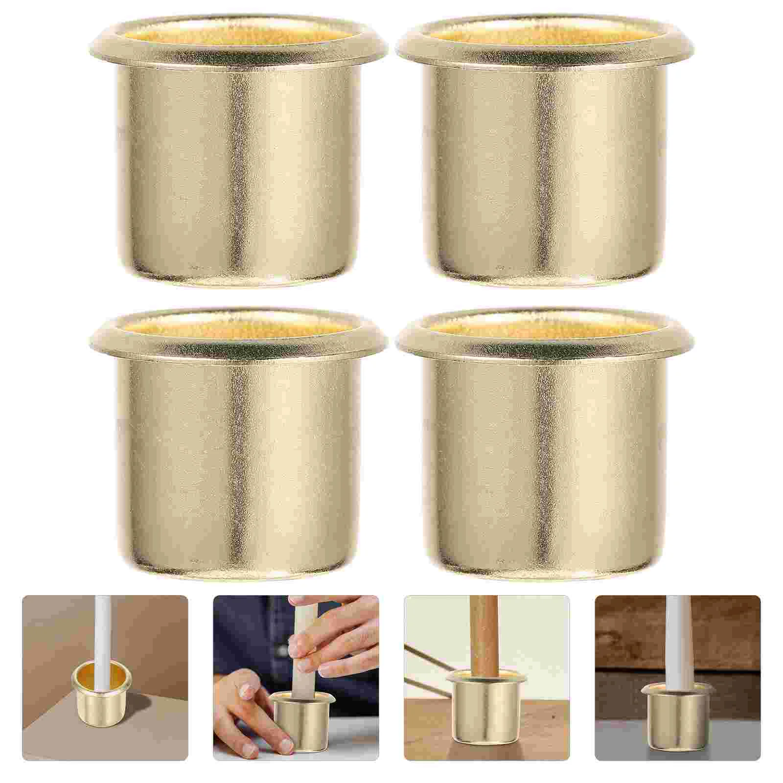 

Holder Cups Candlestick Cup Metal Tea Drip Holders Light Tealight Table Stand Empty Pillar Party Centerpieces Base Taper Votive