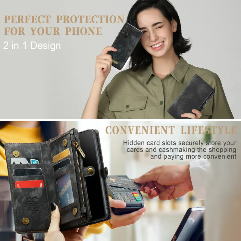 S23 S22 Ultra Case For Samsung A54 5g S22 S21 S20 S10 Plus Note 20 Note10 Case Galaxy S21FE S23 Ultra Case Lanyard Wallet CaseMe