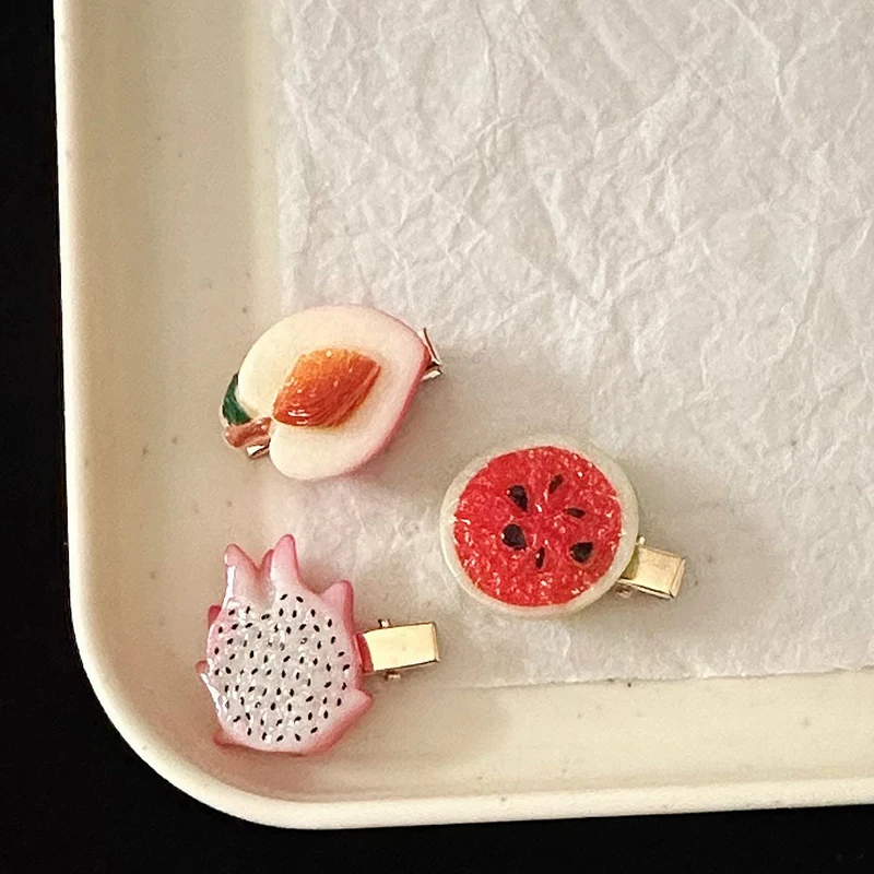 Забавная имитация аксессуары для волос креативная личность милые заколки