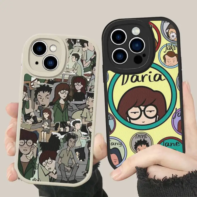 

Чехол D-Daria для телефона, жесткий кожаный чехол для телефона iPhone 14 13 12 Mini 11 14 Pro Max Xs X Xr 7 8 Plus