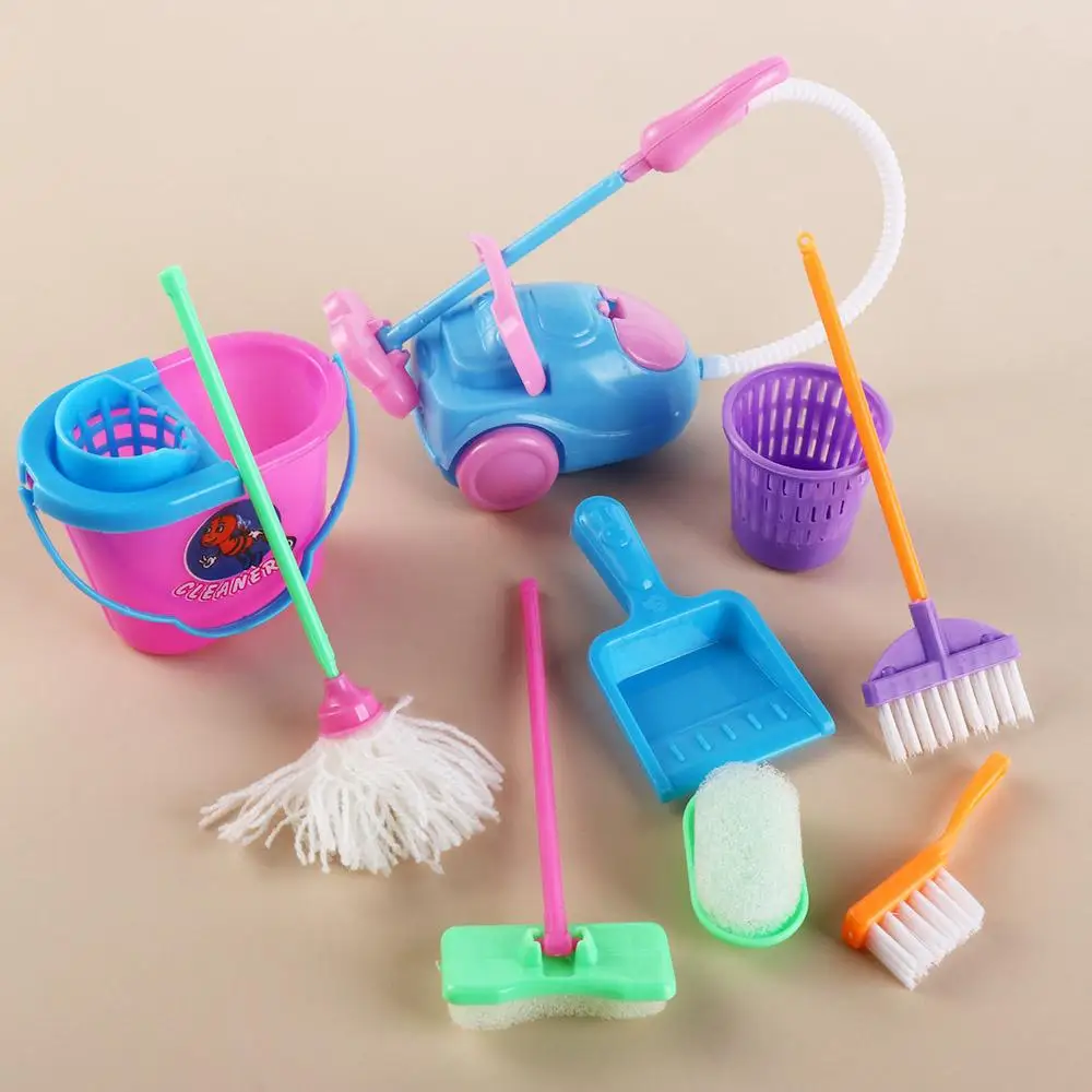 9 шт./набор кисточки для мытья кукольного домика 1:6/1:12