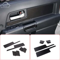 For Toyota FJ Cruiser 2007-21 ABS Carbon Fiber/Matt black Car Door Inner Door Panel Decorative Sticker Car Interior Accessories
