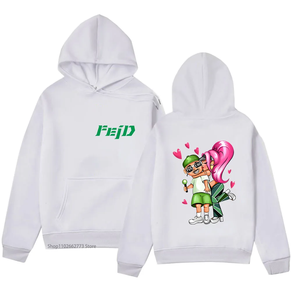 

Forxxo Feid Hoodies 90s Rapper Hand Drawn Sweatshirts Men Tops High Street Streetwear Women Clothing Female/Male Unisex Pullover