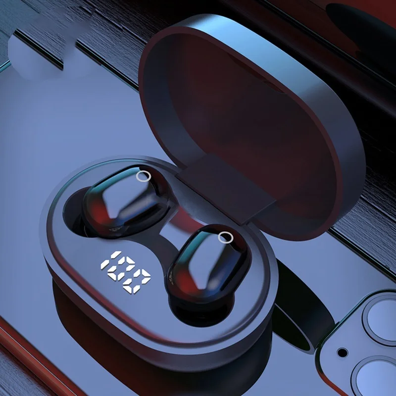 

New TWS Bluetooth Earphone Wireless Headphone Mini Bass Stereo Sound Earbuds IPX5 Waterproof Sports Headset for Xiaomi Redmi