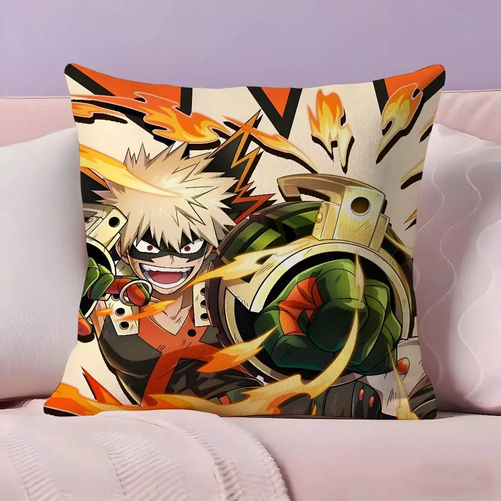 

Наволочка в стиле аниме Bakugou Katsuki M-My Hero Academia, ультрамягкая, приятная для кожи ткань, облако, как комфорт и скрытая молния